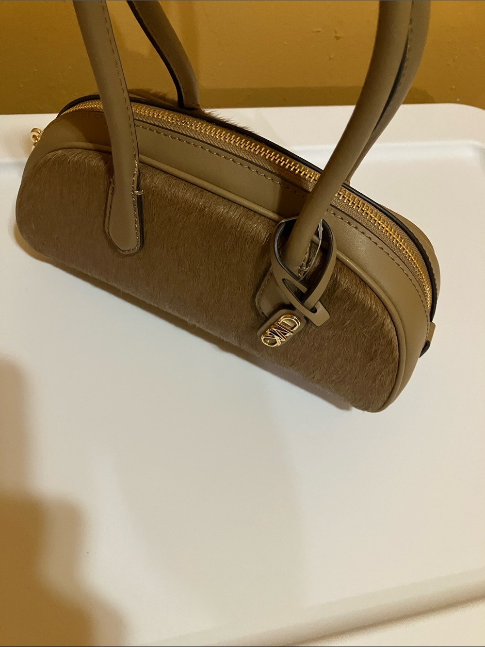 Michael Kors LULU Husk SM Handle Satchel Haircalf - Picture 7 of 14